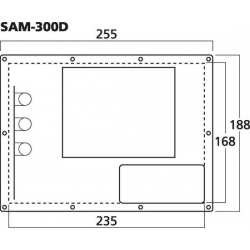 Monacor SAM-300D wzmacniacz do subwoofera 300W